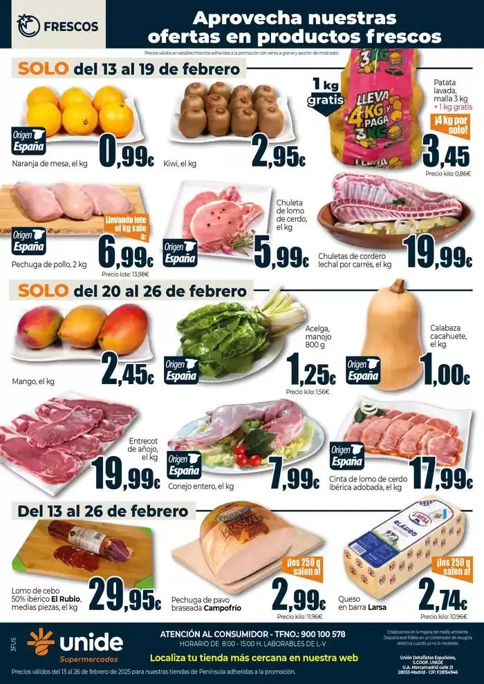 Catálogo de Máximo Ahorro en Supermercados UNIDE 13 de febrero al 26 de febrero 2025 - Página 4