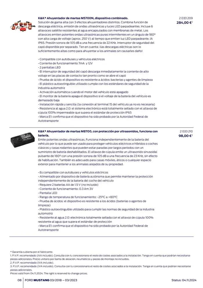 Catálogo de Ford de accesorios Ford Mustang 13 de noviembre al 13 de noviembre 2025 - Página 8