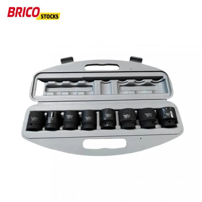 Caja de 8 vasos de impacto Kraftmuller 3/4