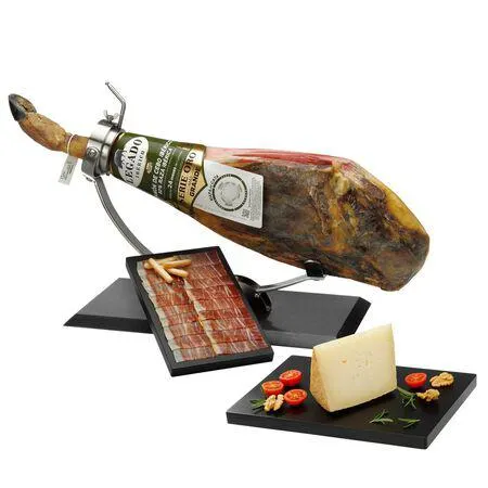 LOTE: 250g Jamón de cebo 50% raza ibérica + 250g queso viejo de REGALO