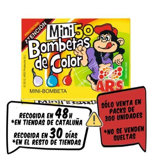 50 BOMBETAS PEQUEÑAS