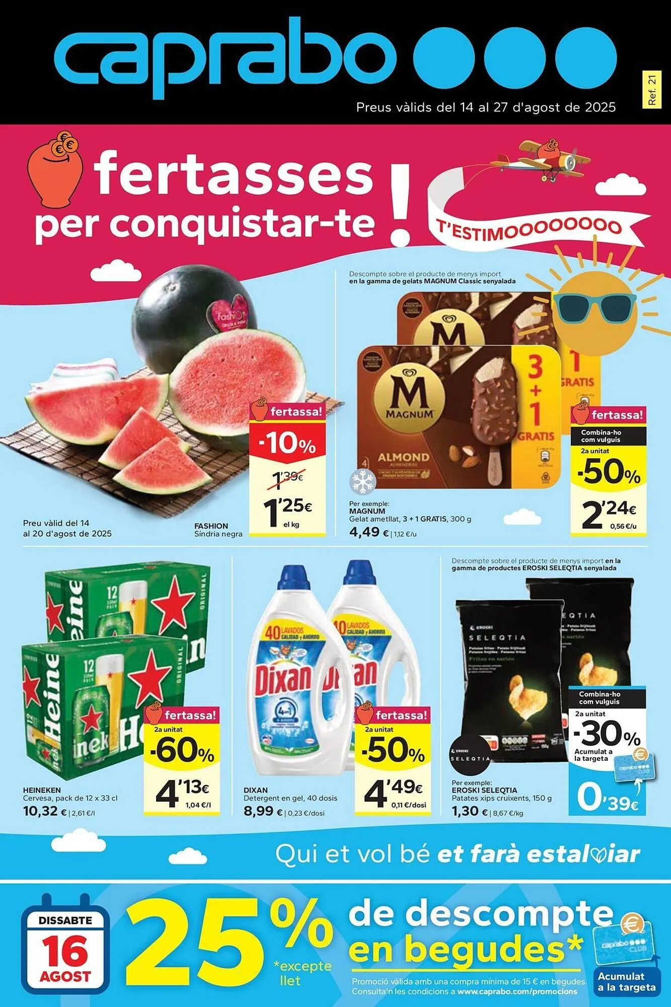 Catálogo de Folleto Caprabo 14 de agosto al 27 de agosto 2025 - Página 1