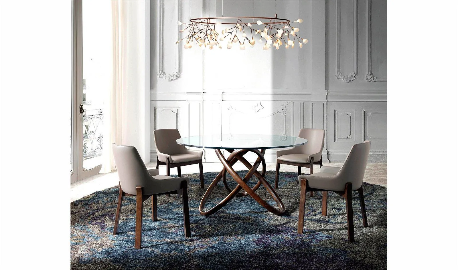 Mesa de comedor redonda Ángel Cerdá Nuldi