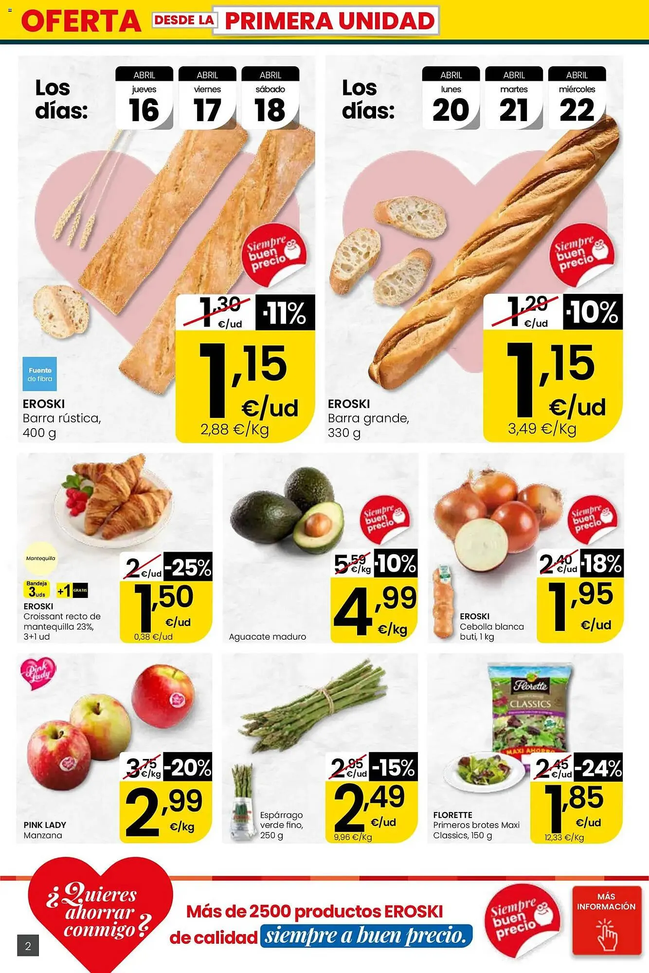 Catálogo de Folleto Eroski 16 de abril al 29 de abril 2026 - Página 2