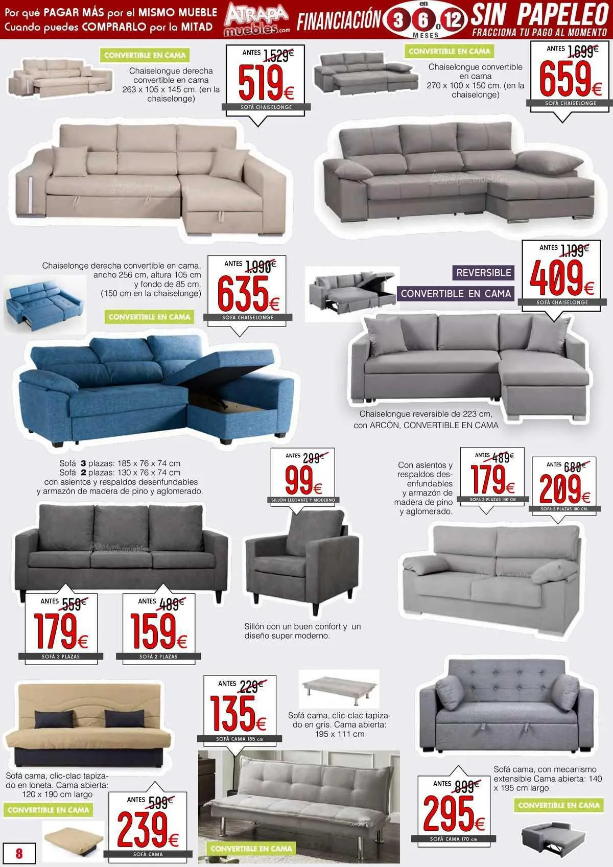 Catálogo de ATRAPAmuebles Folleto 28 de agosto al 11 de septiembre 2023 - Página 8