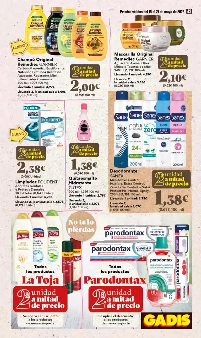 Catálogo de Precios válidos del 15 al 21 de mayo 15 de mayo al 21 de mayo 2025 - Página 43