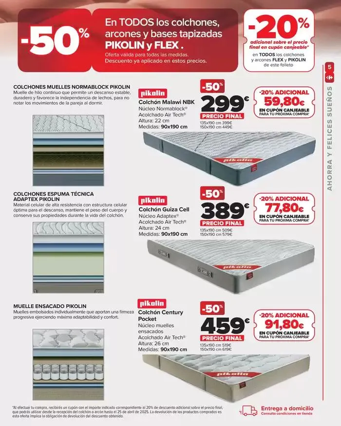 Catálogo de COLCHONES 25 de febrero al 24 de marzo 2025 - Página 5