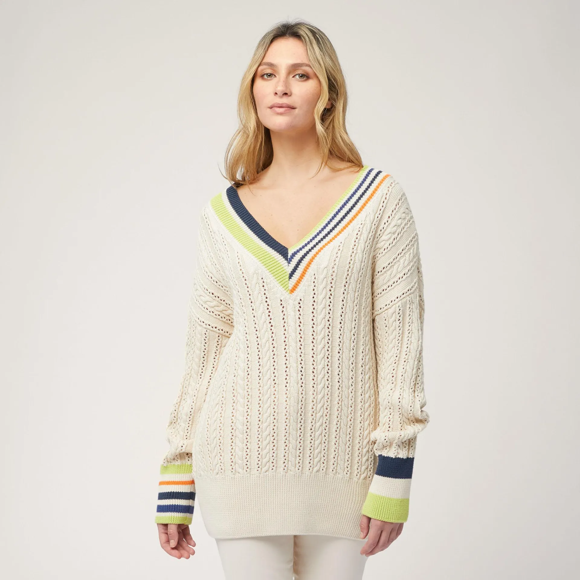 Jersey oversize trenzado