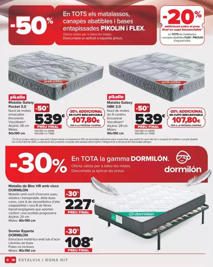 Catálogo de COLCHONES 25 de febrero al 24 de marzo 2025 - Página 6