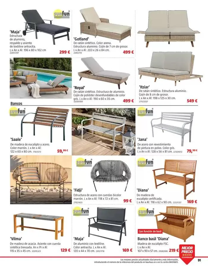Catálogo de VERANO. Jardín, terraza, balcón.  26 de marzo al 20 de abril 2025 - Página 91