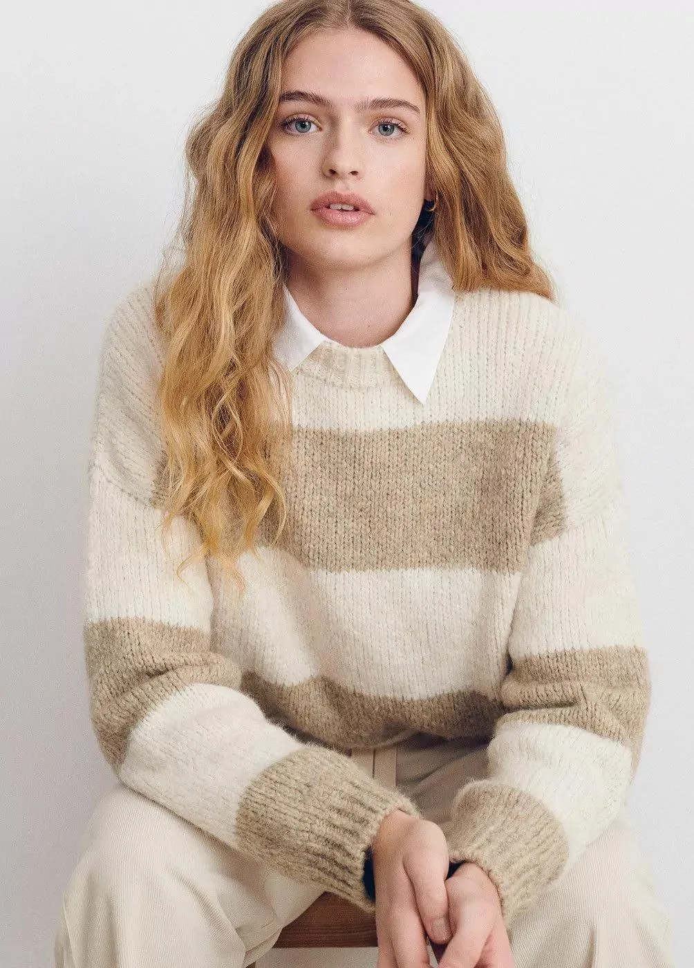 Jersey rayas cuello redondo