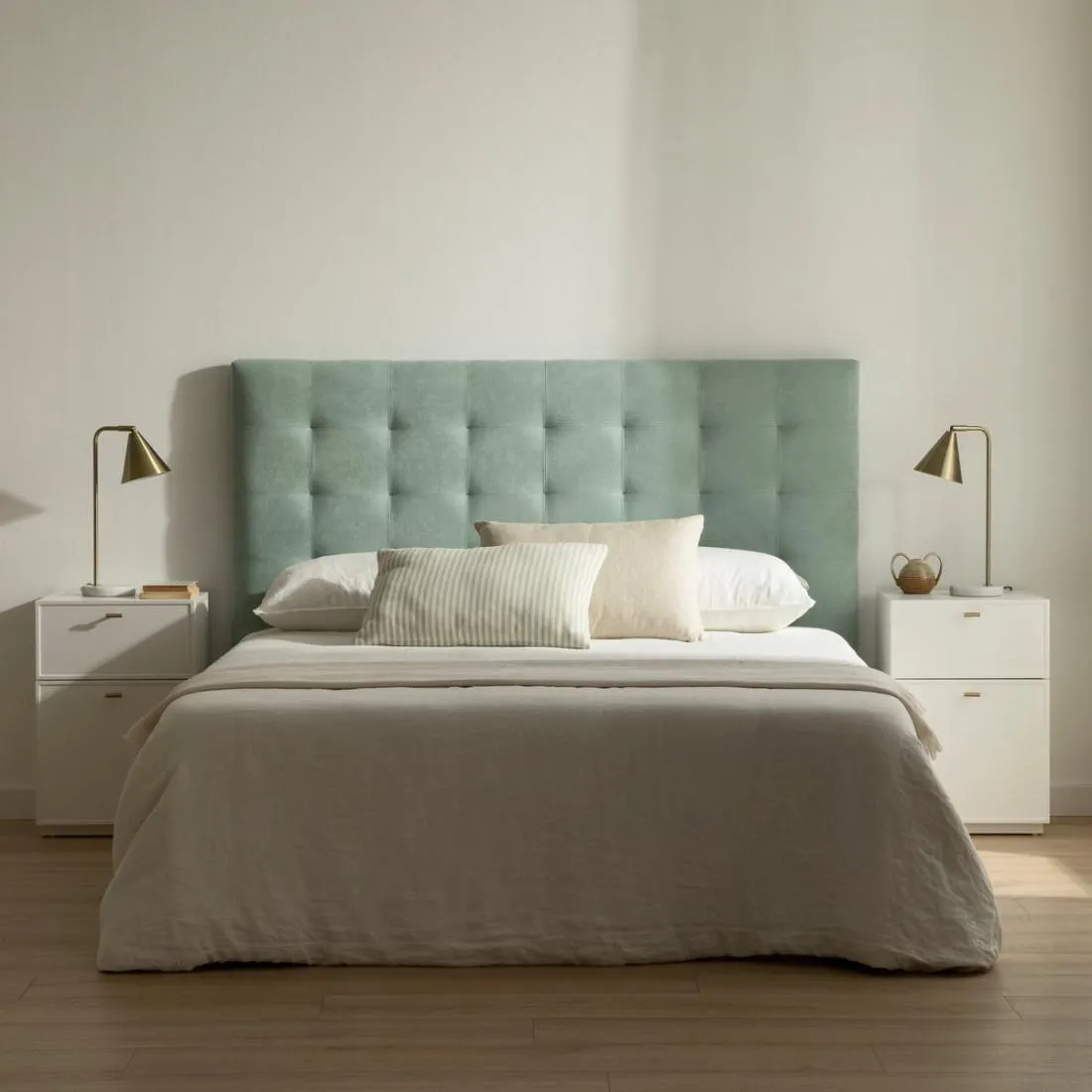 Cabecero tapizado 150/160 menta