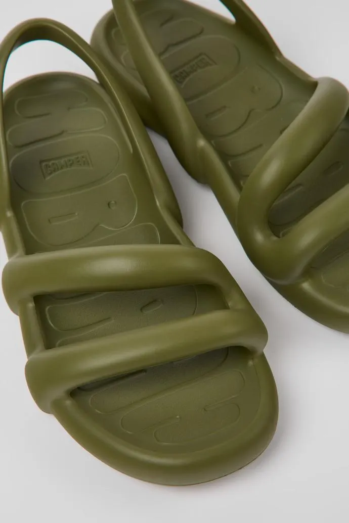 Kobarah Flat Sandalia unisex verde