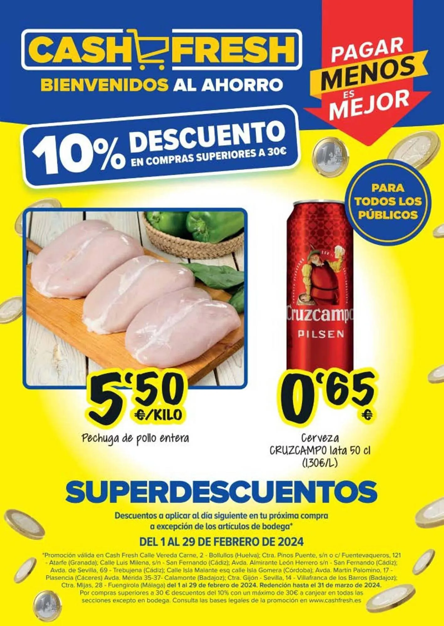 Catálogo de Folleto Cash Fresh 15 de febrero al 29 de febrero 2024 - Página 1