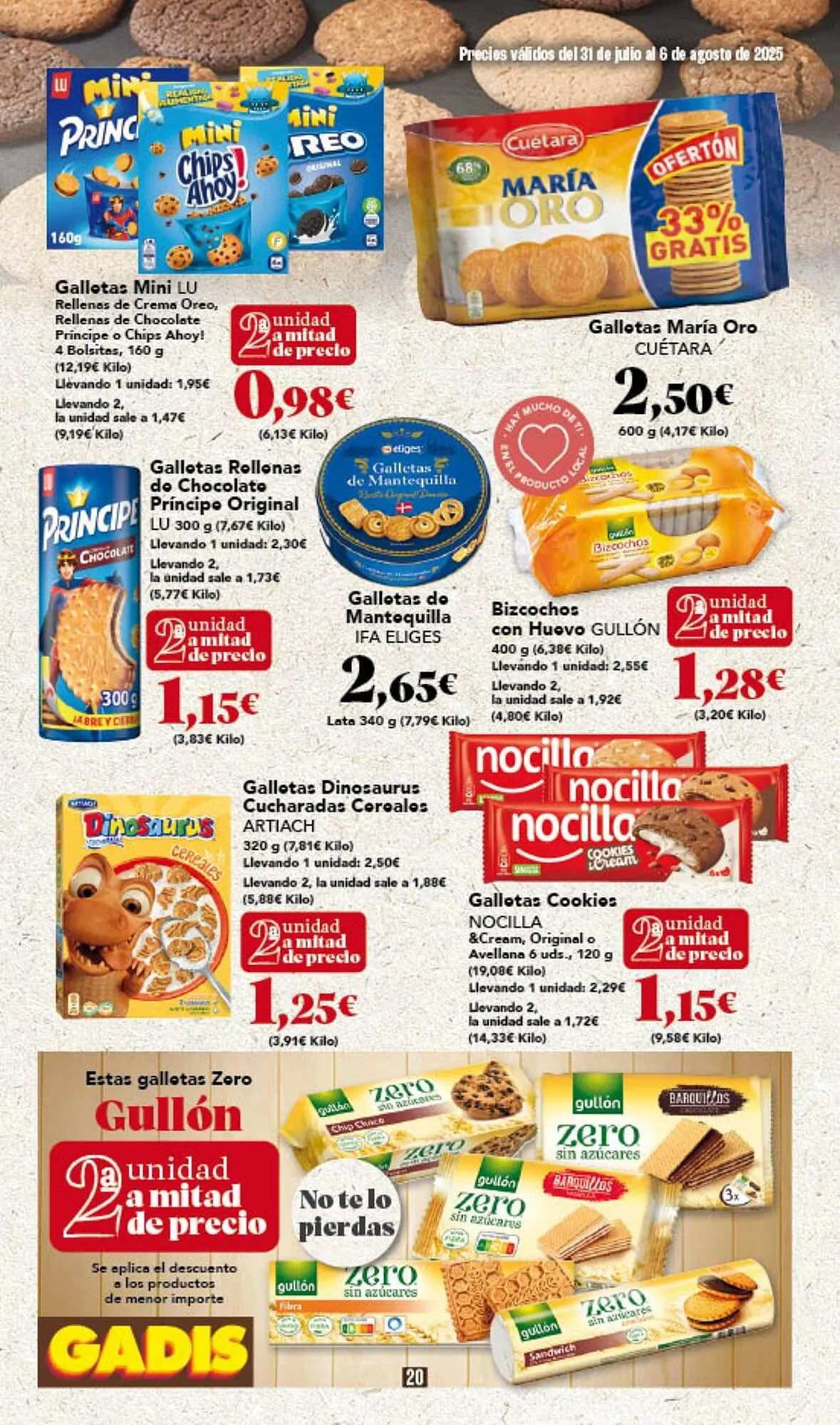 Catálogo de Folleto Gadis 31 de julio al 6 de agosto 2025 - Página 20