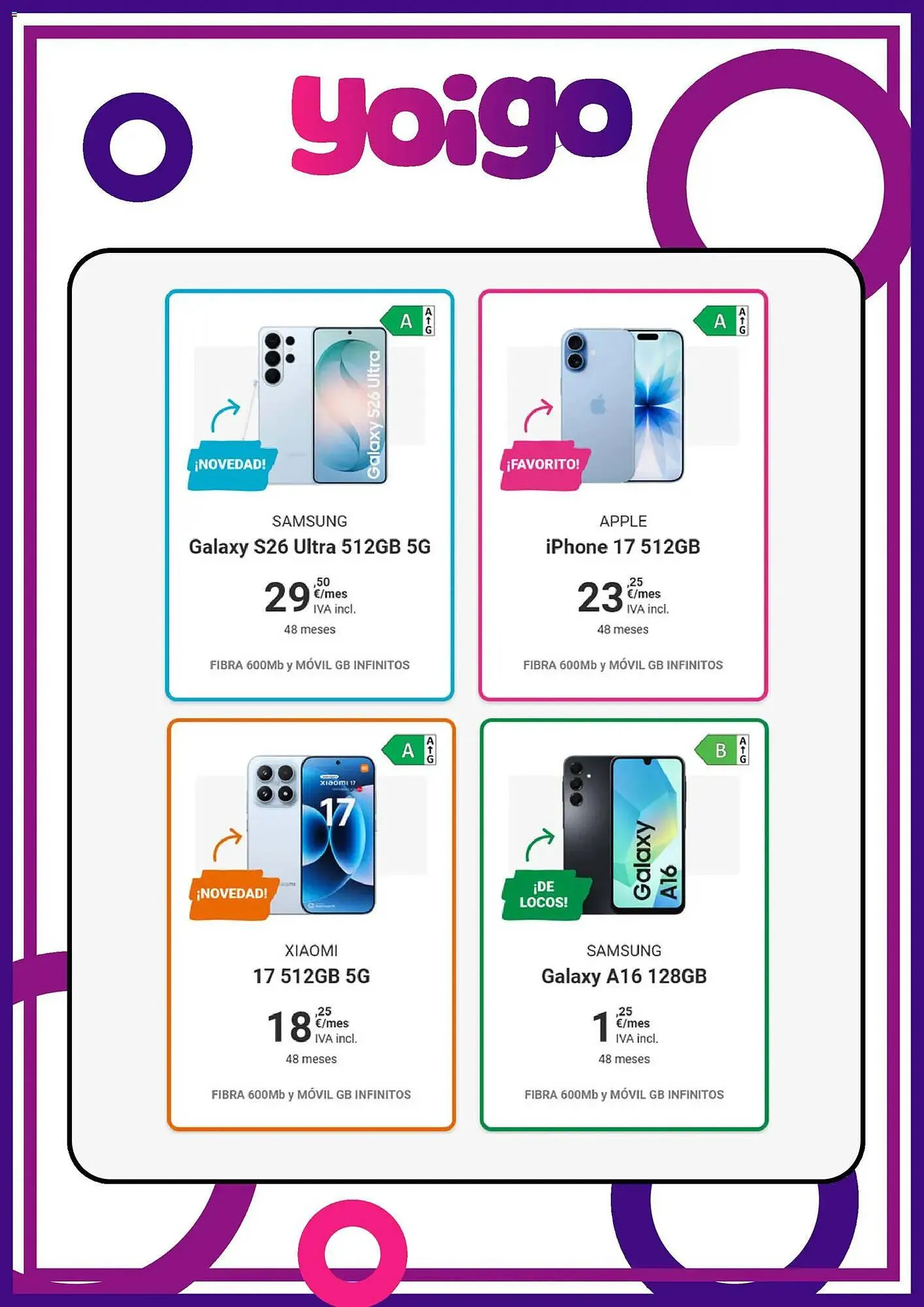 Catálogo de Catálogo Yoigo 15 de marzo al 15 de abril 2026 - Página 5