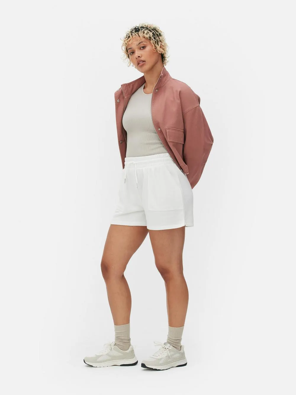 Drawstring Pocket Stitch Shorts