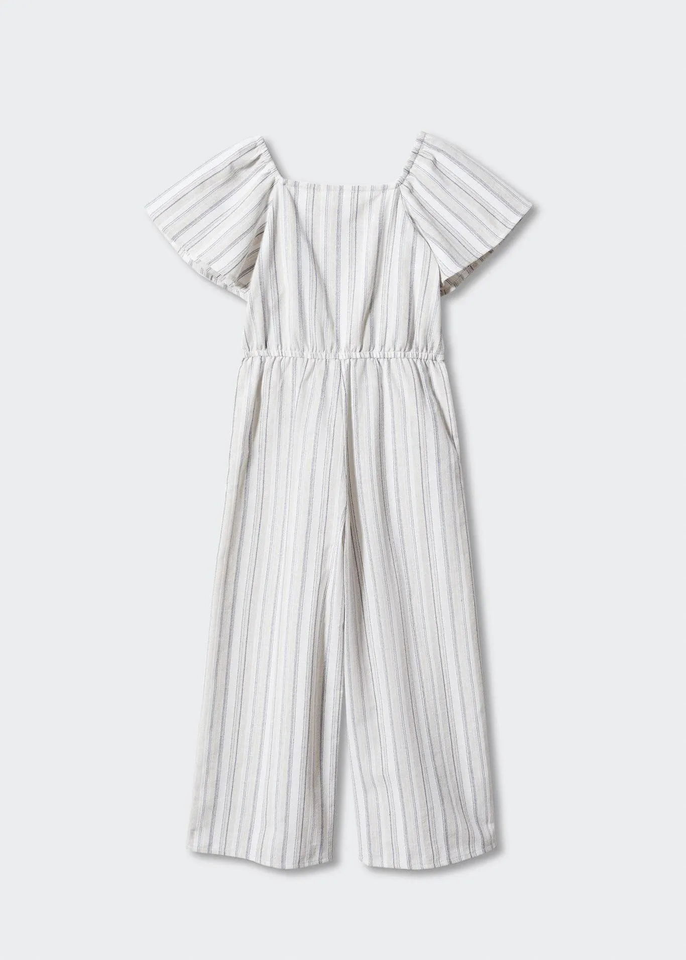 Çizgili pamuklu tulum