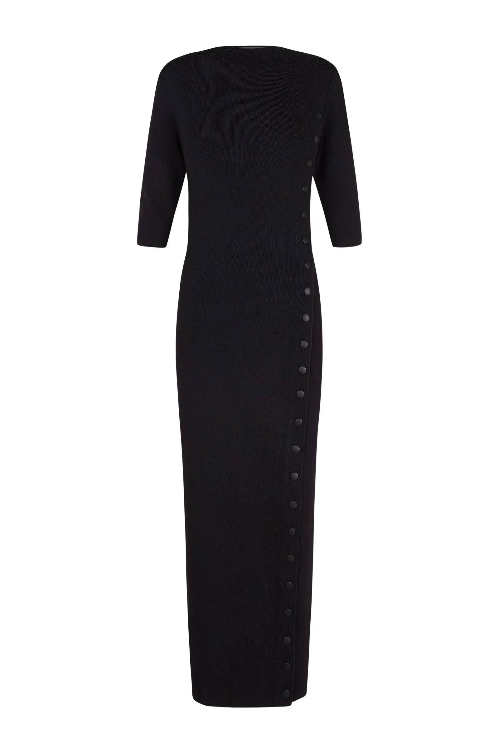 Kiiro, black silk knit dress