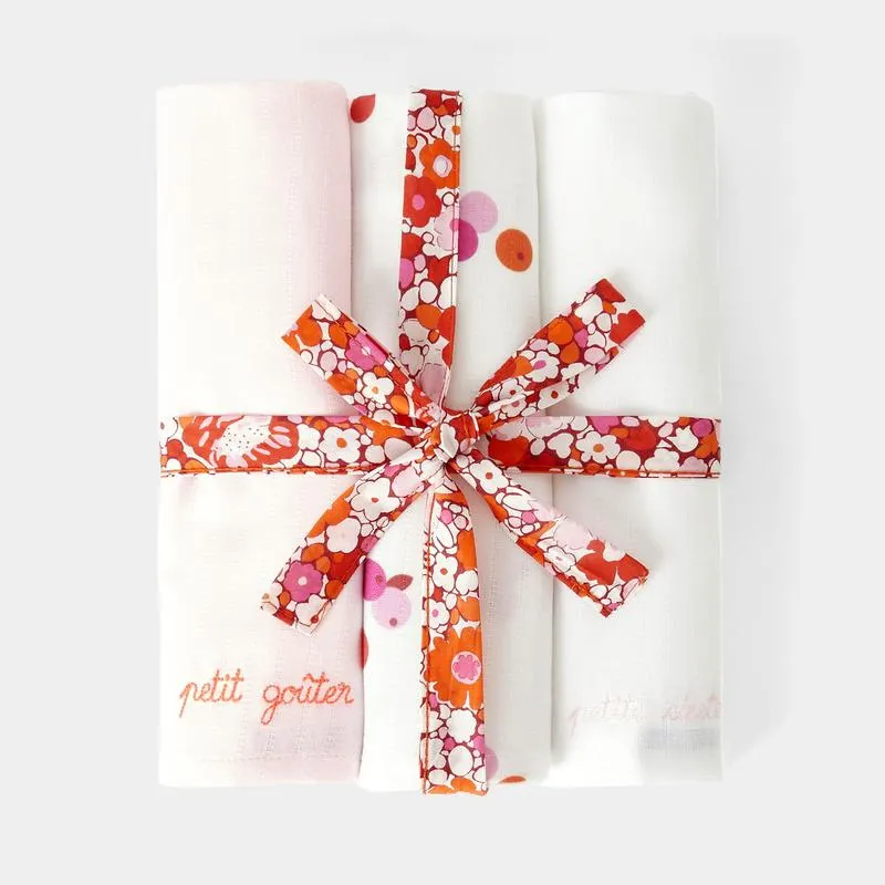 Pack de 3 muselinas de algodón