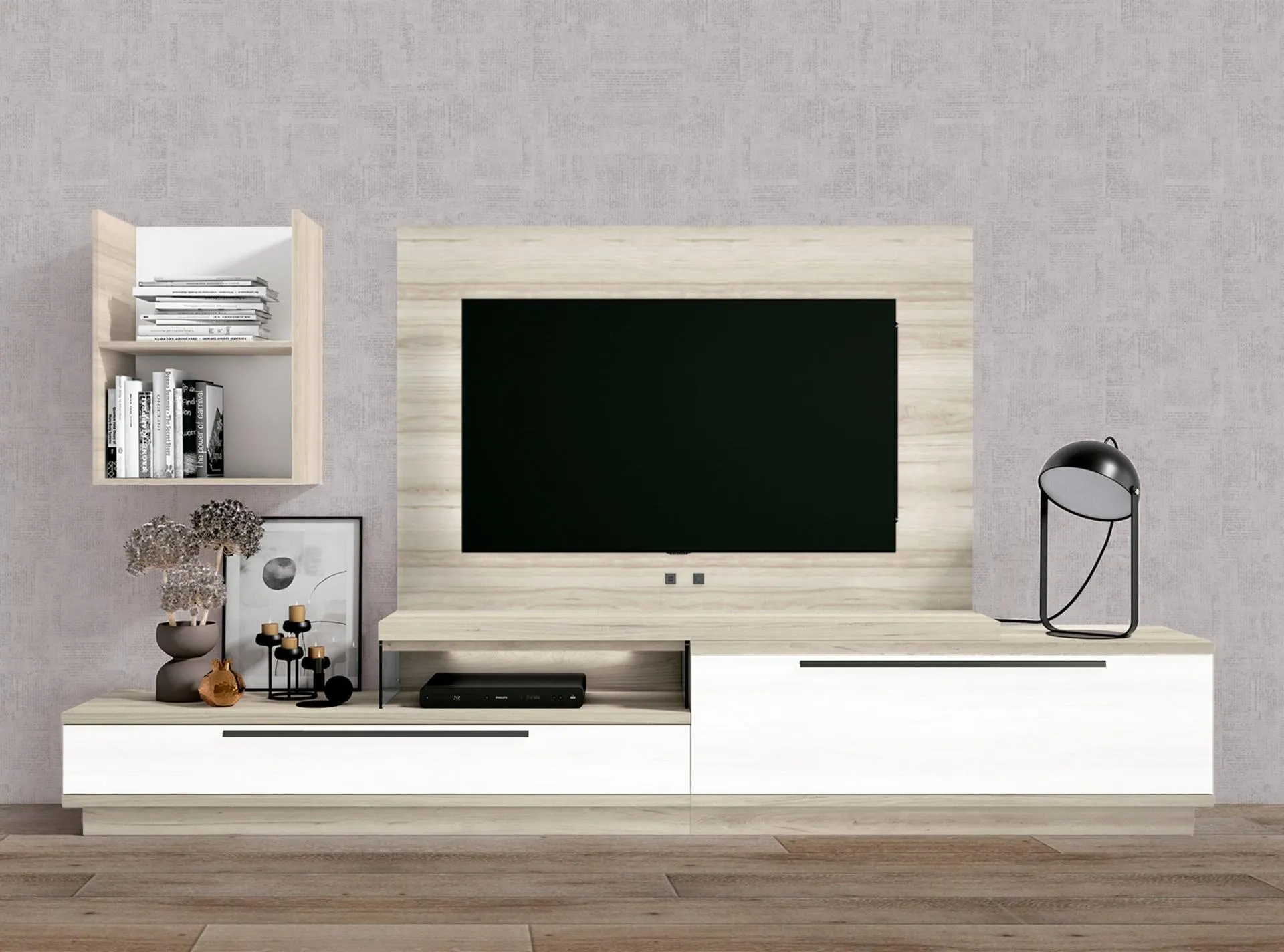 Mueble de salón de 302 cm