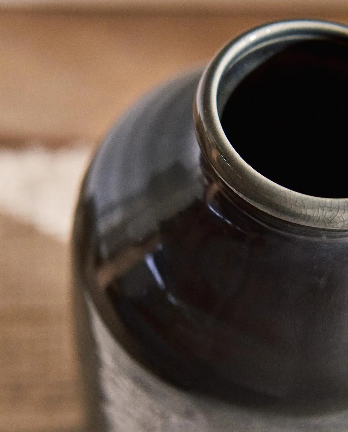 JARRÓN CERÁMICA NEGRA