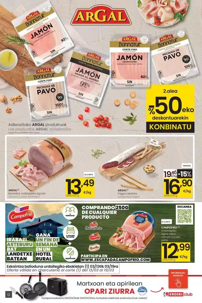 Catálogo de Prezio merkeagoa HIPERMERKATUAK EROSKI 13 de marzo al 26 de marzo 2025 - Página 12