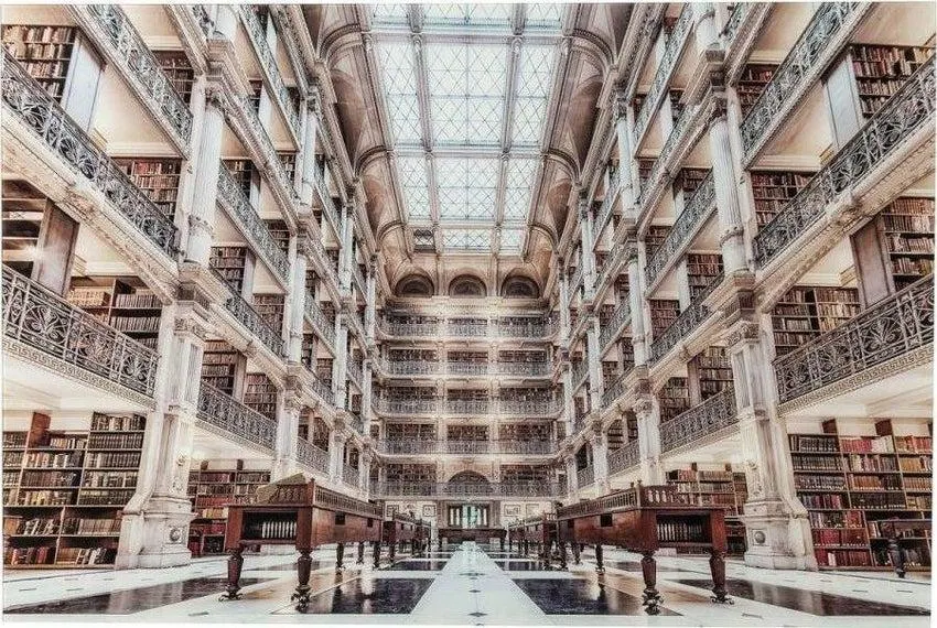 Cuadro cristal Library 100x150cm