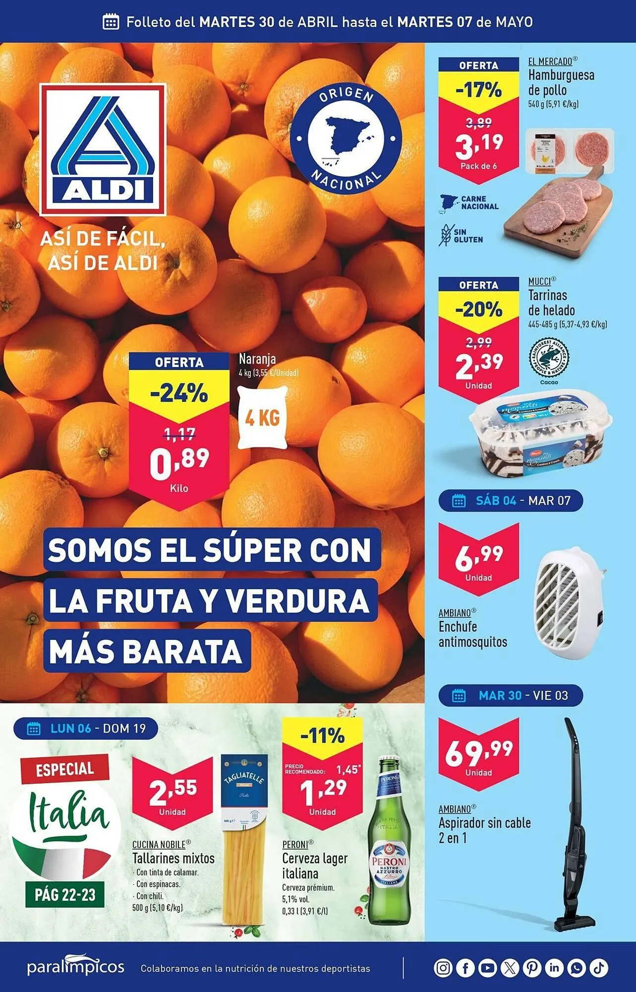 Catálogo de Folleto ALDI 30 de abril al 7 de mayo 2024 - Página 1