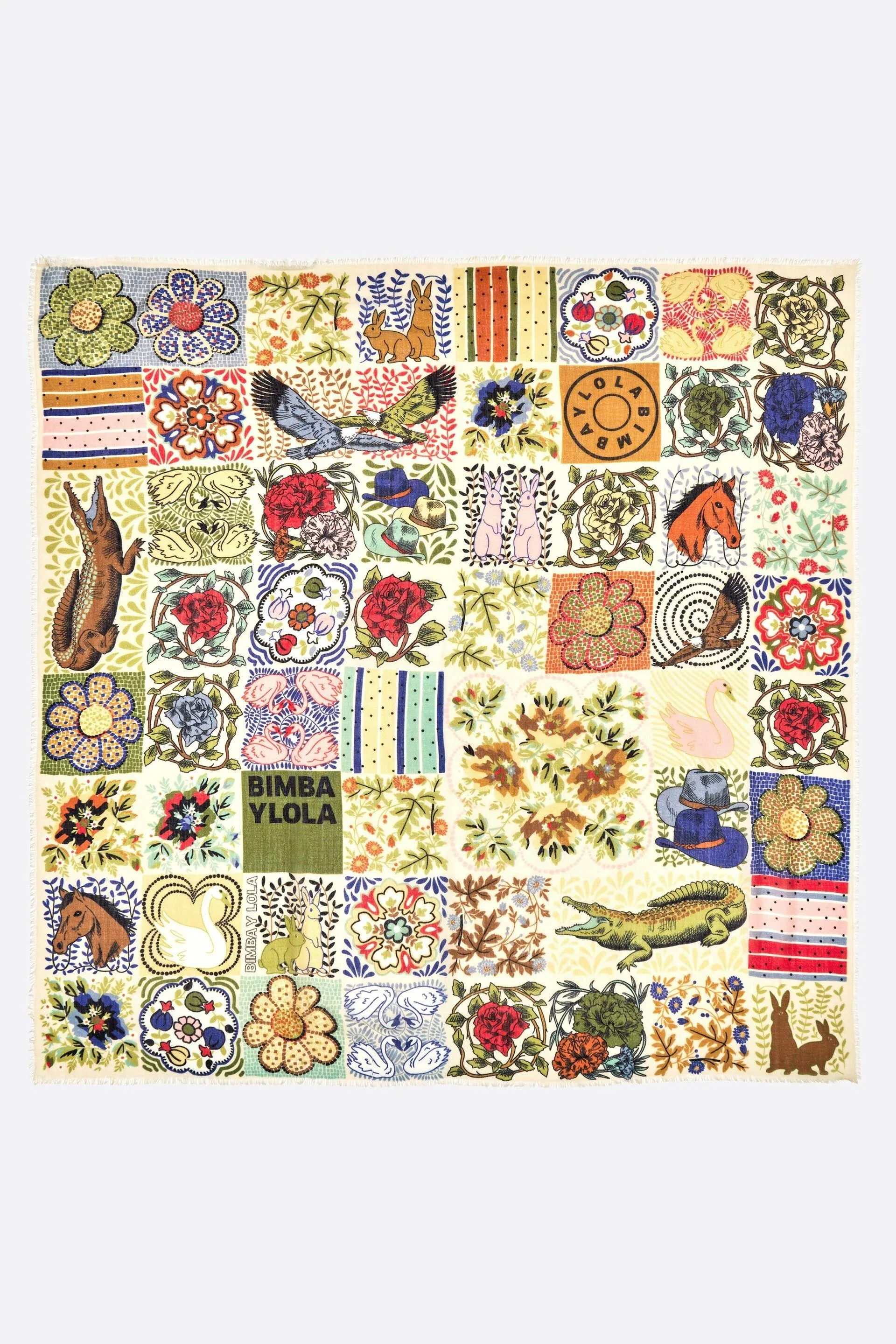 Chal lana mosaico amarillo