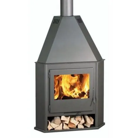 Estufa de leña modelo R7 595 de rincón