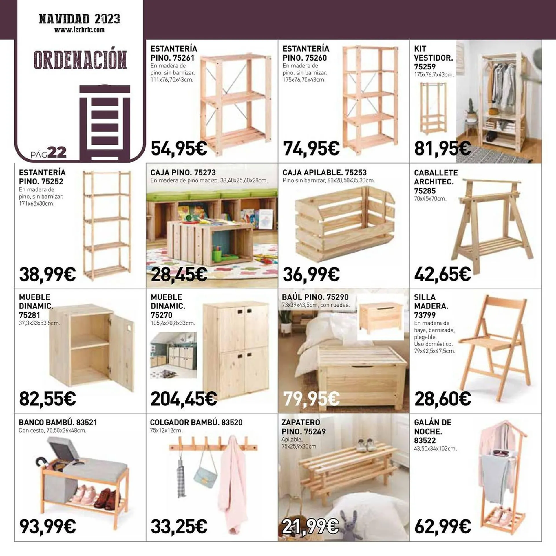 Catálogo de Folleto Ferbric 31 de octubre al 13 de enero 2024 - Página 22