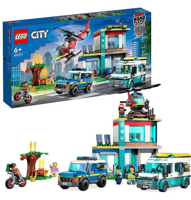 CENTRAL VEHÍCULOS DE EMERGENCIA LEGO 60371
