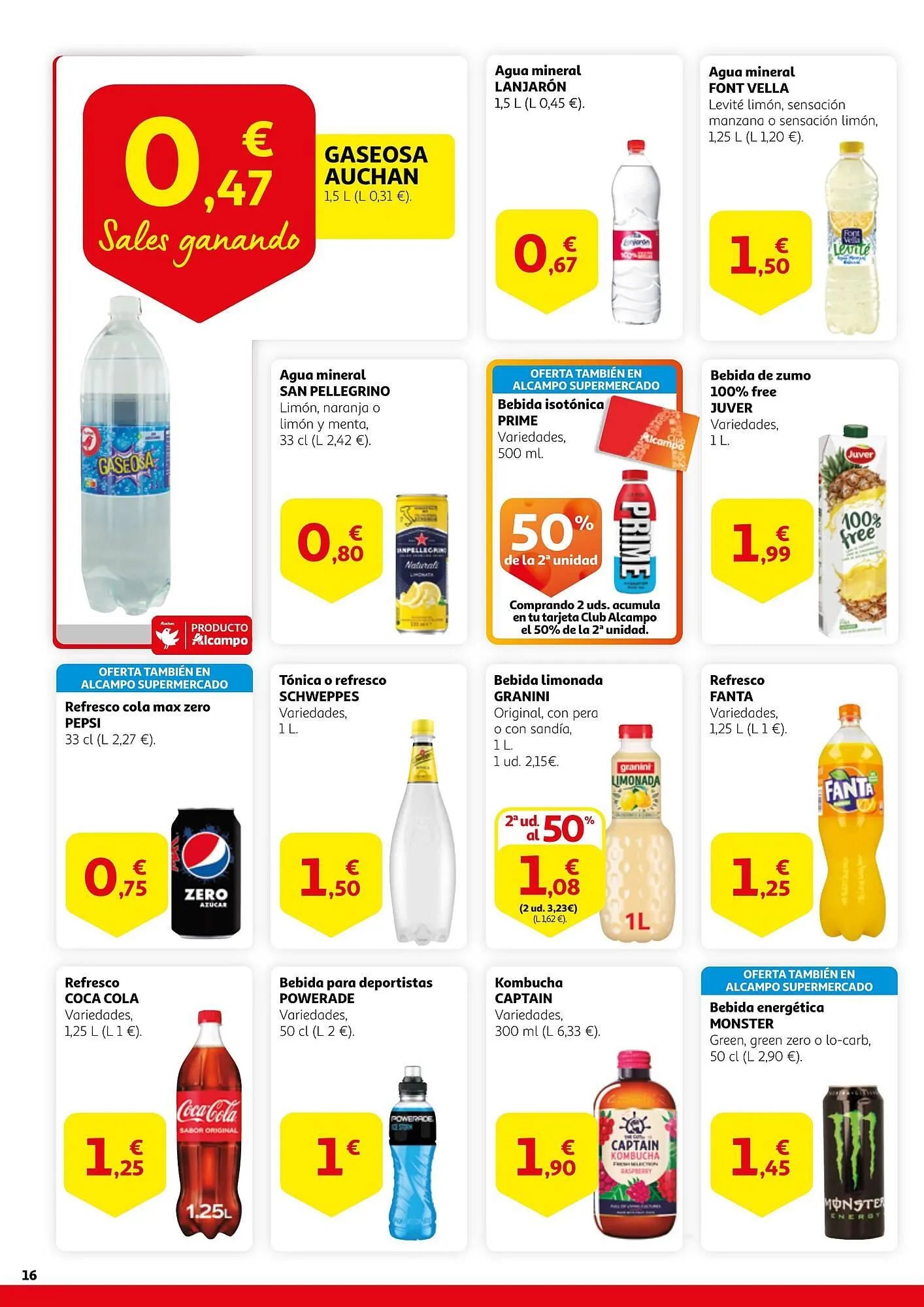 Catálogo de Folleto Alcampo 19 de julio al 31 de julio 2024 - Página 16