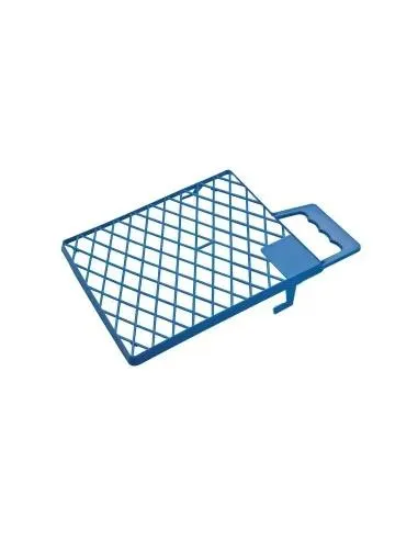 Rejilla Plástico Azul con Asa Rulo Pluma