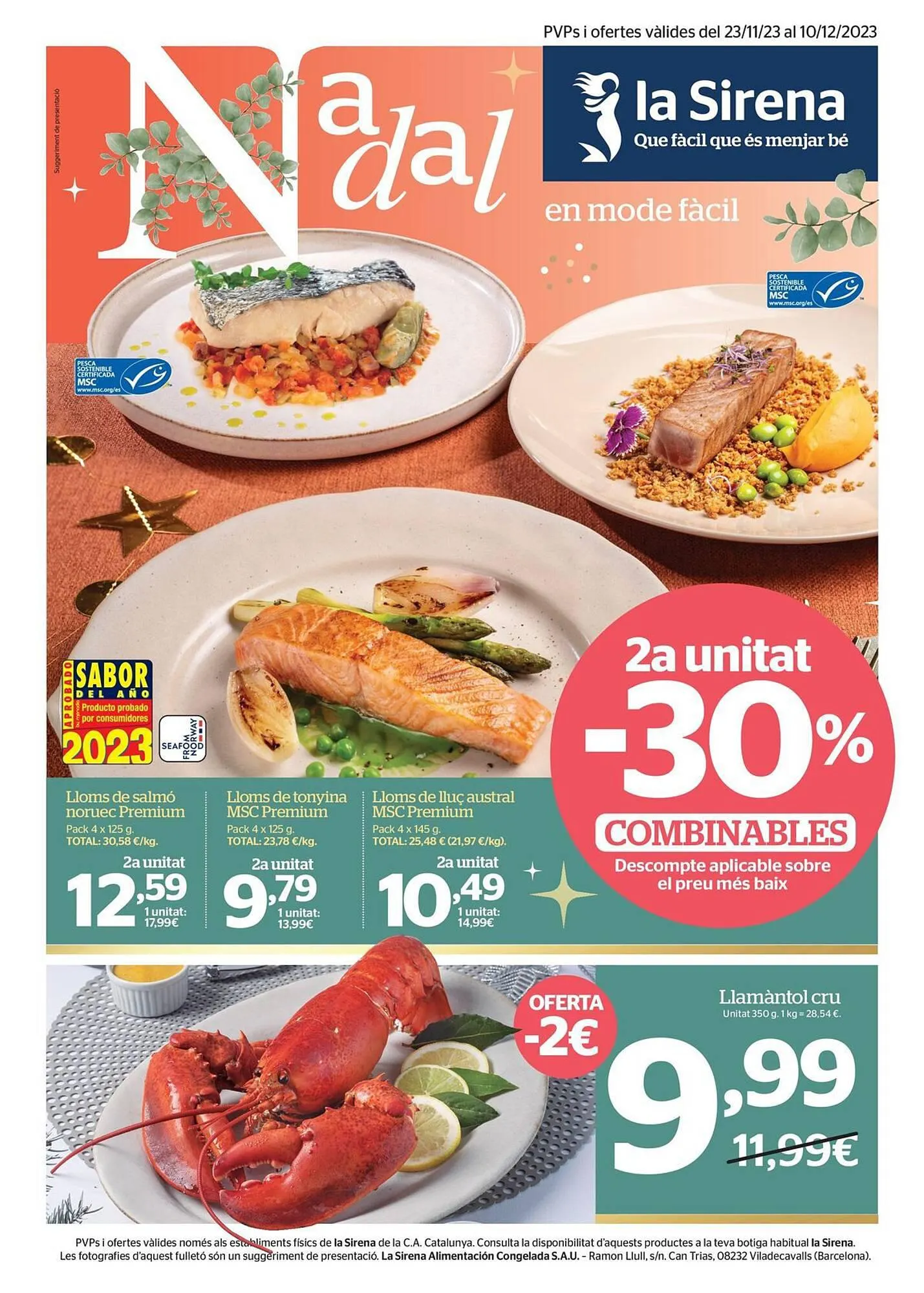 Catálogo de Folleto La Sirena 23 de noviembre al 10 de diciembre 2023 - Página 1