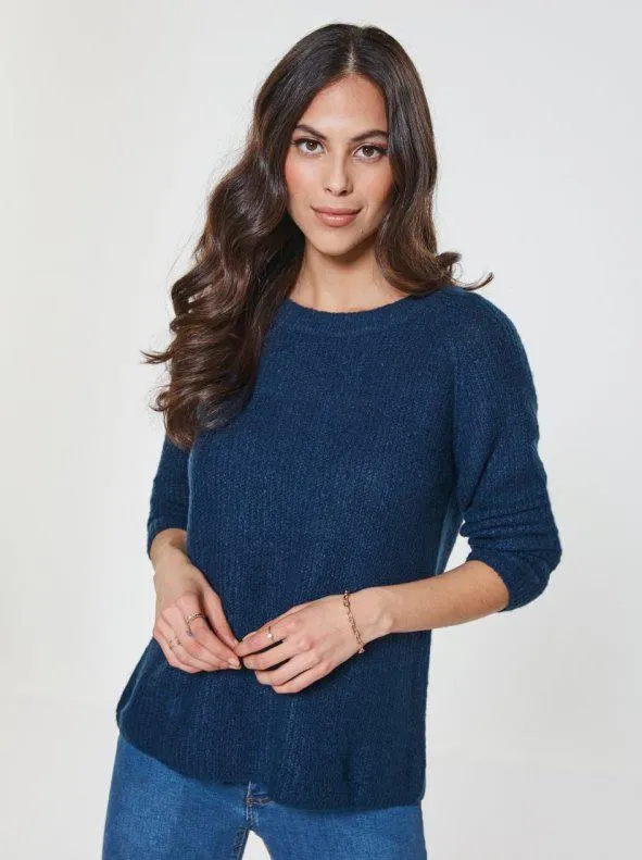 Jersey tricot manga larga suave tacto