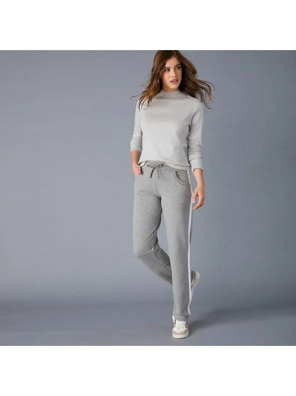 Pantalón jogging de mujer bicolor
