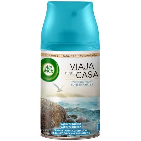 Ambientador Airwick fresh 250ml recambio oasis turquesa