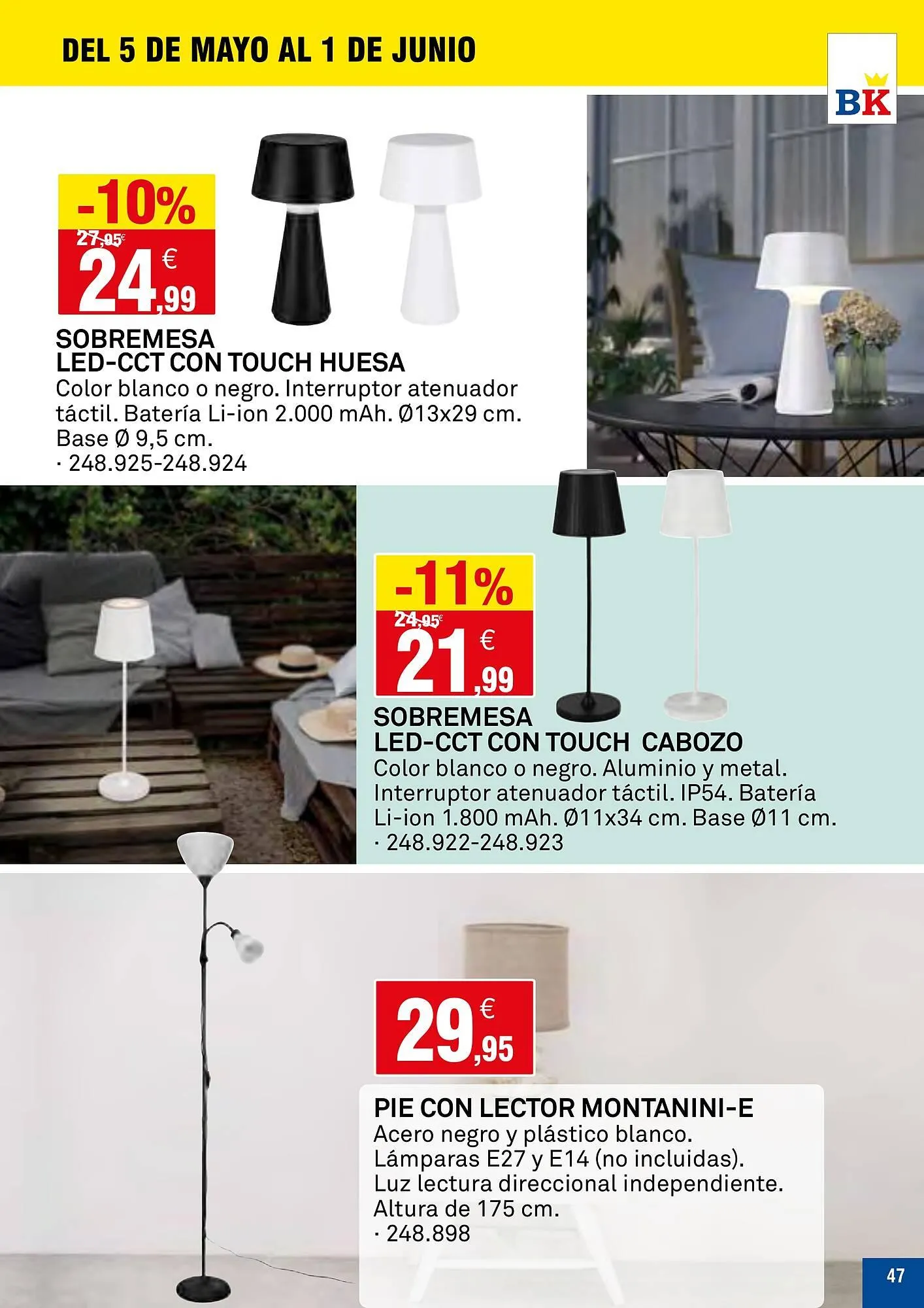 Catálogo de Folleto Bricoking 5 de mayo al 1 de junio 2025 - Página 47