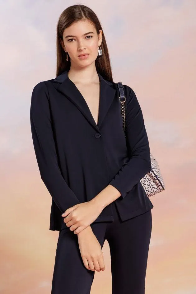 Blazer de punto circular