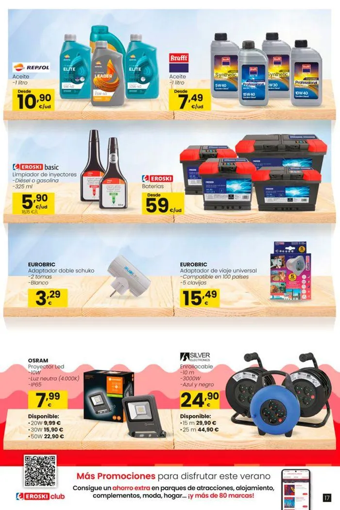 Catálogo de Vive el verano HIPERMERCADOS EROSKI 13 de junio al 10 de julio 2024 - Página 17