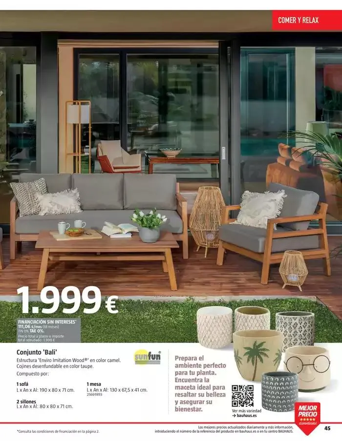 Catálogo de VERANO. Jardín, terraza, balcón. 26 de marzo al 20 de abril 2025 - Página 45