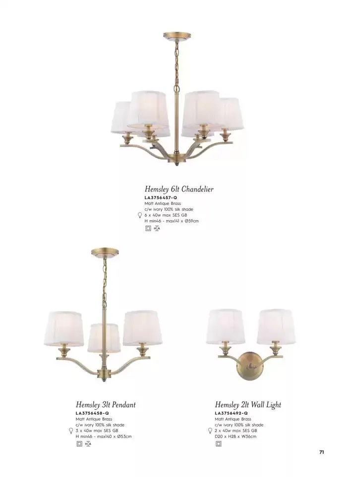 Catálogo de Lighting & Mirror Collection 12 de marzo al 31 de agosto 2025 - Página 73