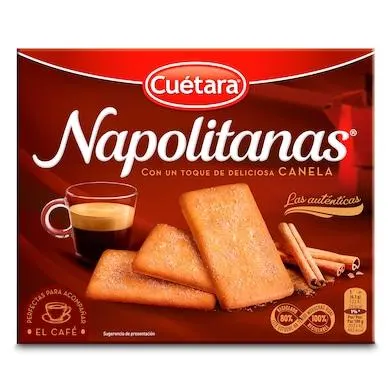 Galletas con canela Cuétara Napolitanas caja 426 g