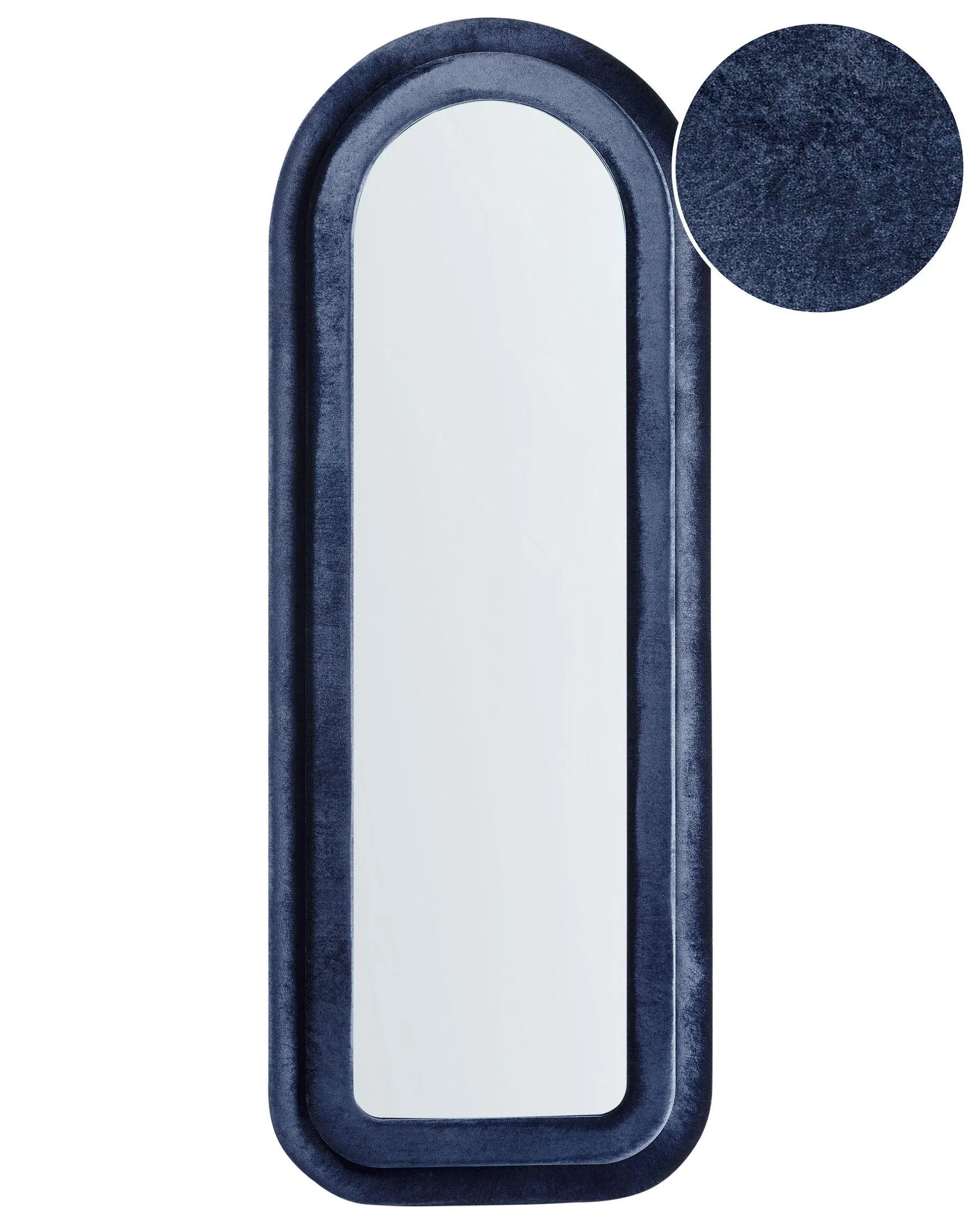 Espejo CULAN 60 cm 160 cm Terciopelo Azul oscuro