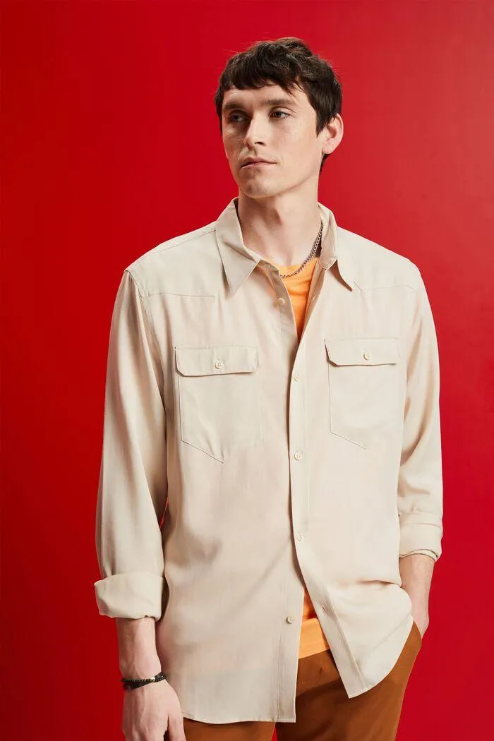 Camisa fluida de lyocell