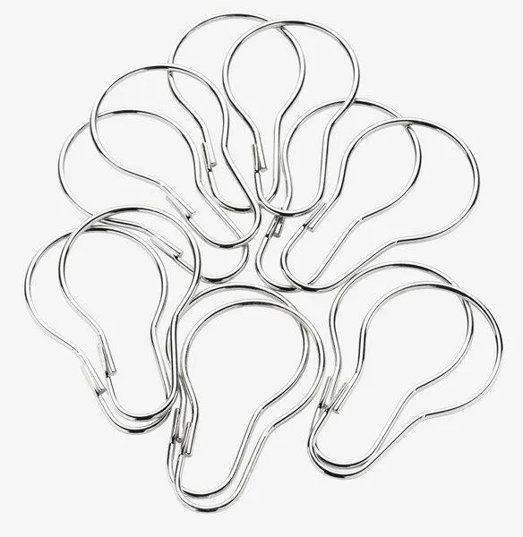 Anillas cortina ducha VARA 12 unidades