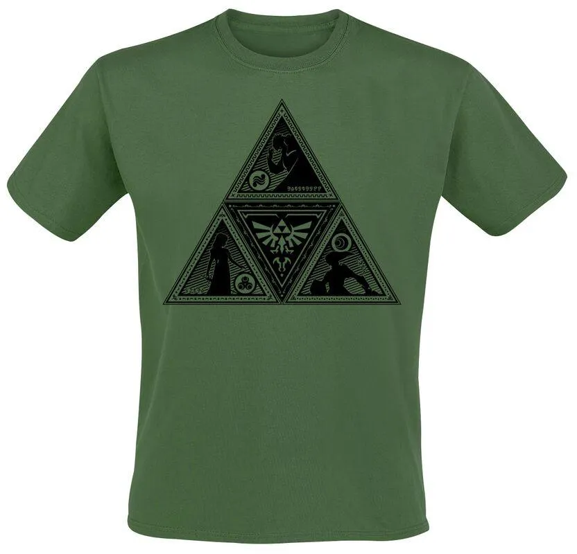 "Triforce" Camiseta Verde oscuro de The Legend Of Zelda