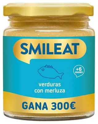 Tarro Smileat merluza con verduras 230g
